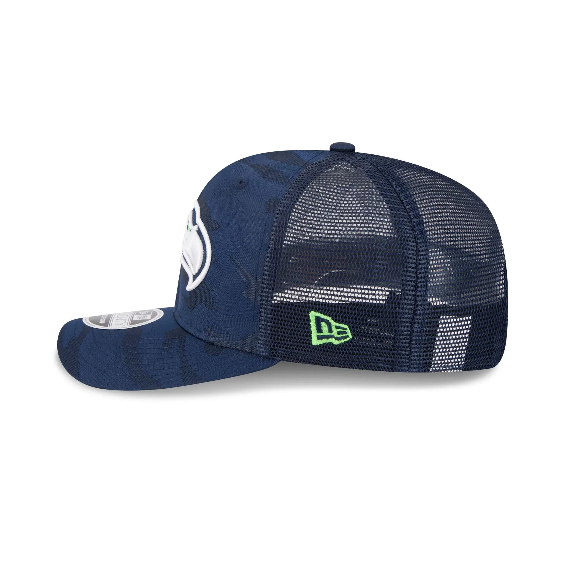Seattle Seahawks Camo 9SEVENTY Trucker Stretch-Snap Hat sold by New Era product image thumbnail 4