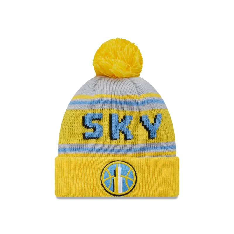 Chicago Sky 2024 Team Pom Knit Hat sold by New Era