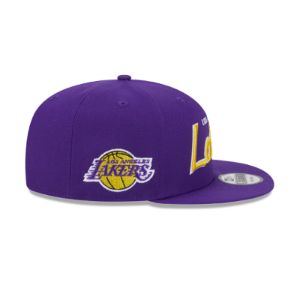 Los Angeles Lakers Script 9FIFTY Snapback Hat sold by New Era
