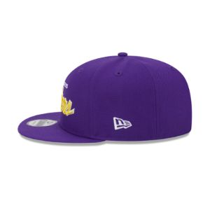 Los Angeles Lakers Script 9FIFTY Snapback Hat sold by New Era