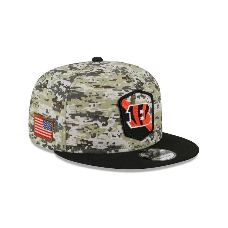 Cincinnati Bengals 2023 Salute to Service Camo 9FIFTY Snapback Hat sold by New Era