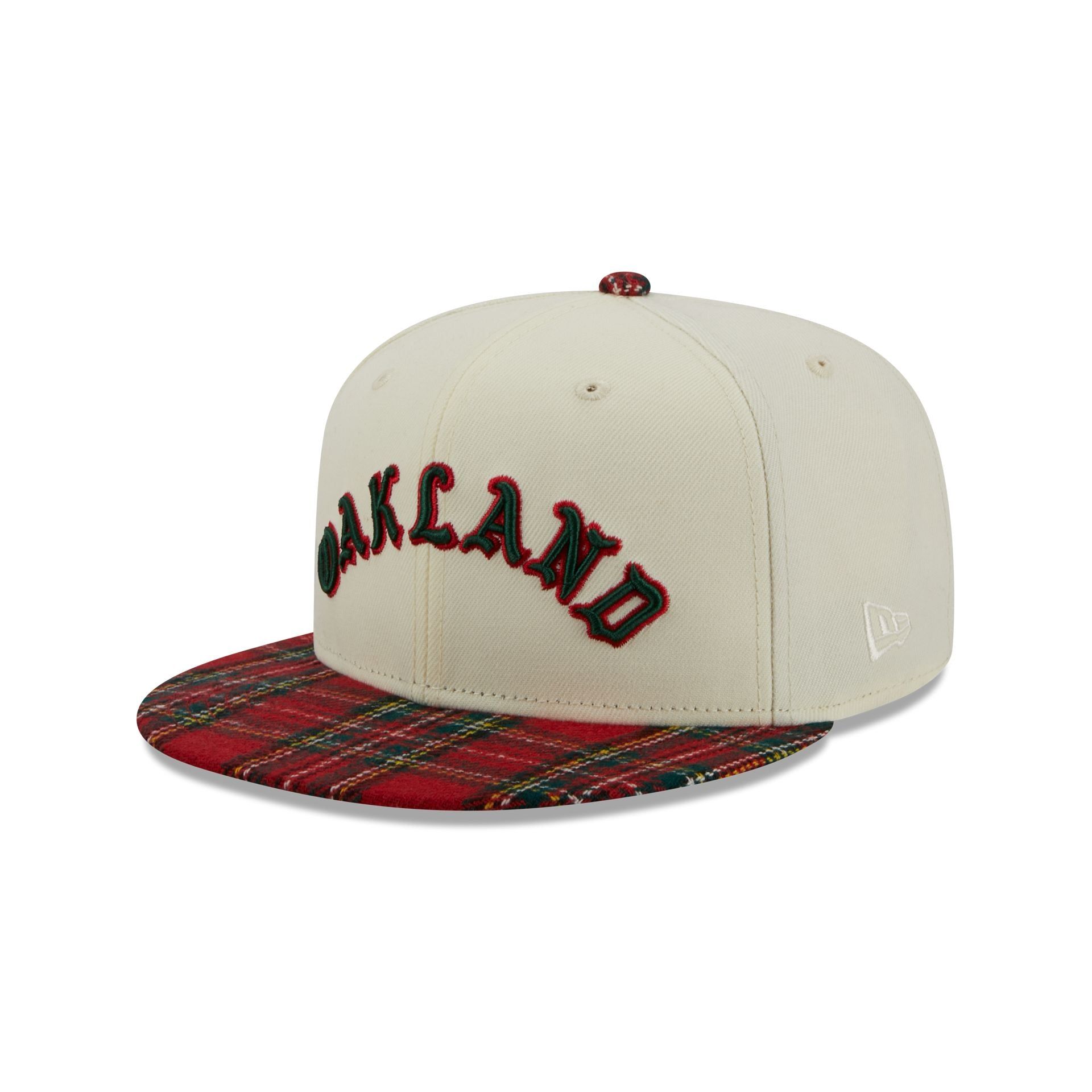 Oakland Athletics Plaid Visor 9FIFTY Snapback Hat sold by New Era