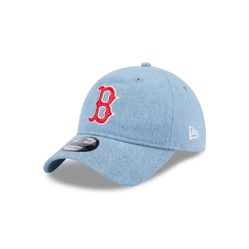 Boston Red Sox Washed Denim 9TWENTY Adjustable Hat sold by New Era