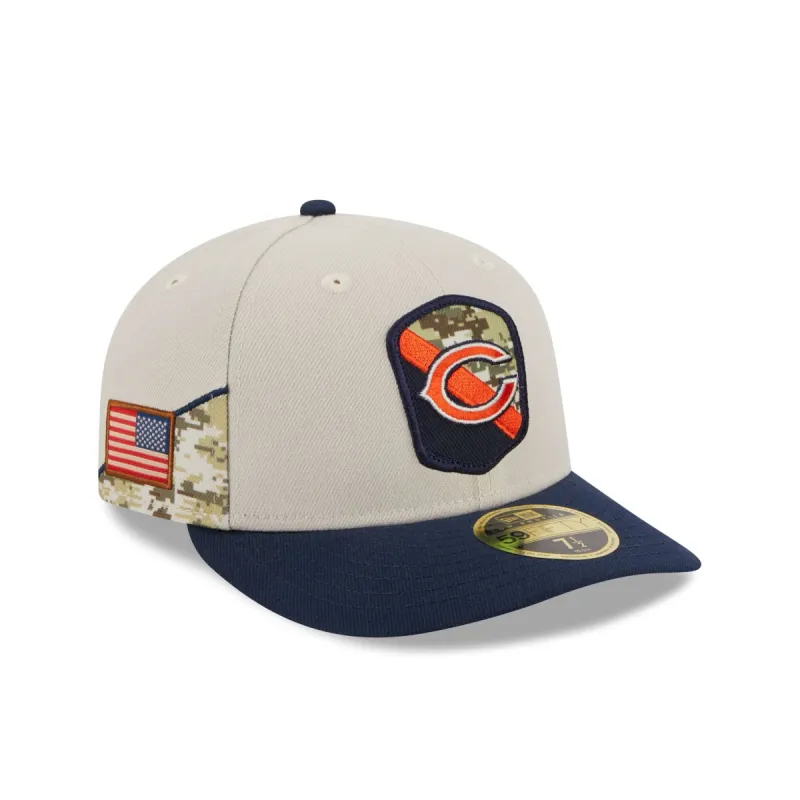 Chicago Bears 2023 Salute to Service Low Profile 59FIFTY Fitted Hat sold by New Era