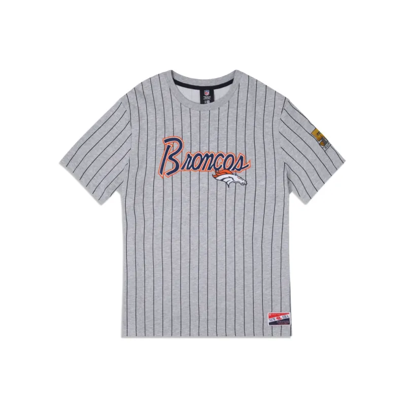 Denver Broncos Throwback Striped T-Shirt sold by New Era