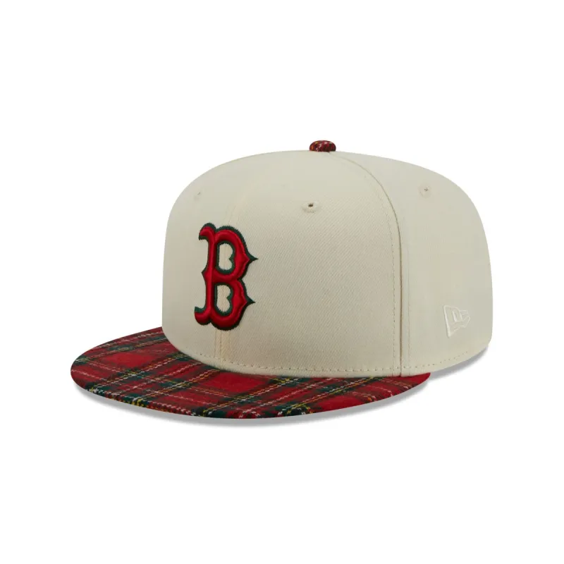 Boston Red Sox Plaid Visor 9FIFTY Snapback Hat sold by New Era