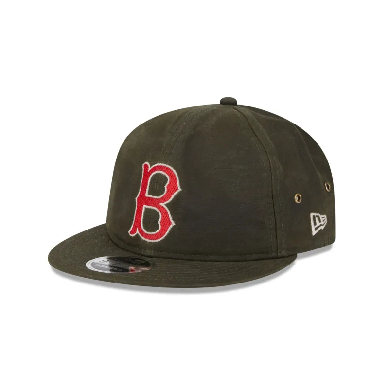 Boston Red Sox Rifle Green Retro Crown 9FIFTY Adjustable Hat sold by New Era