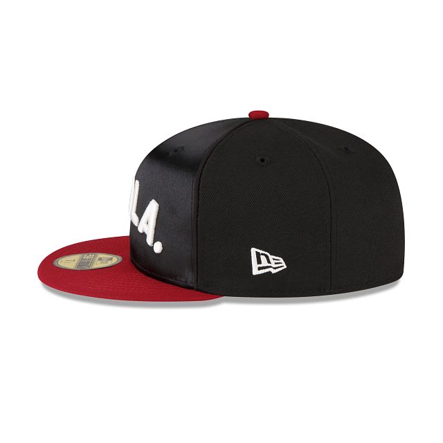 Just Caps Black Satin Philadelphia Phillies 59FIFTY Fitted Hat sold by New Era product image thumbnail 4