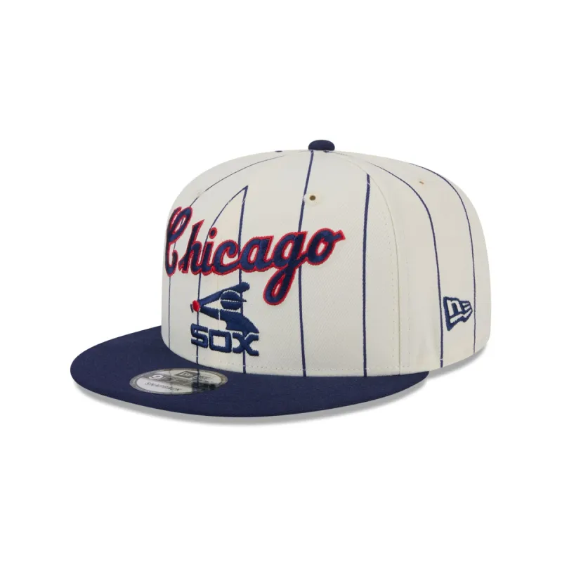 Chicago White Sox Jersey Pinstripe 9FIFTY Snapback Hat sold by New Era