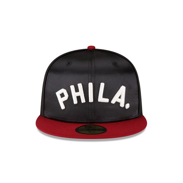 Just Caps Black Satin Philadelphia Phillies 59FIFTY Fitted Hat sold by New Era product image thumbnail 2
