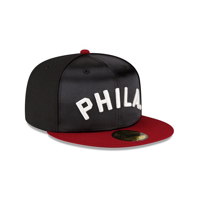 Just Caps Black Satin Philadelphia Phillies 59FIFTY Fitted Hat sold by New Era product image thumbnail 3