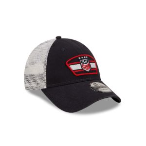 US Soccer Navy 9FORTY Trucker Hat sold by New Era