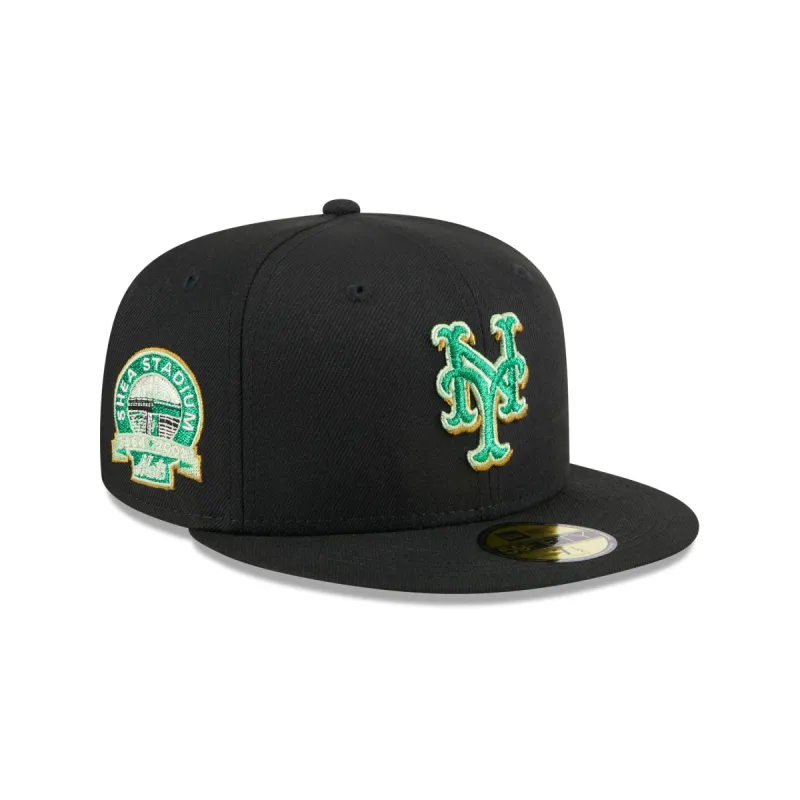 New York Mets Metallic Green Pop 59FIFTY Fitted Hat sold by New Era