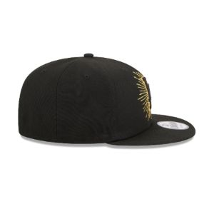 Los Angeles Dodgers Metallic Logo 9FIFTY Snapback Hat sold by New Era