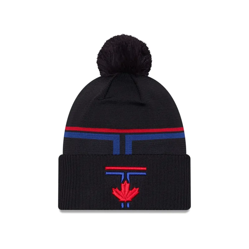Toronto Blue Jays City Connect Pom Knit Hat sold by New Era