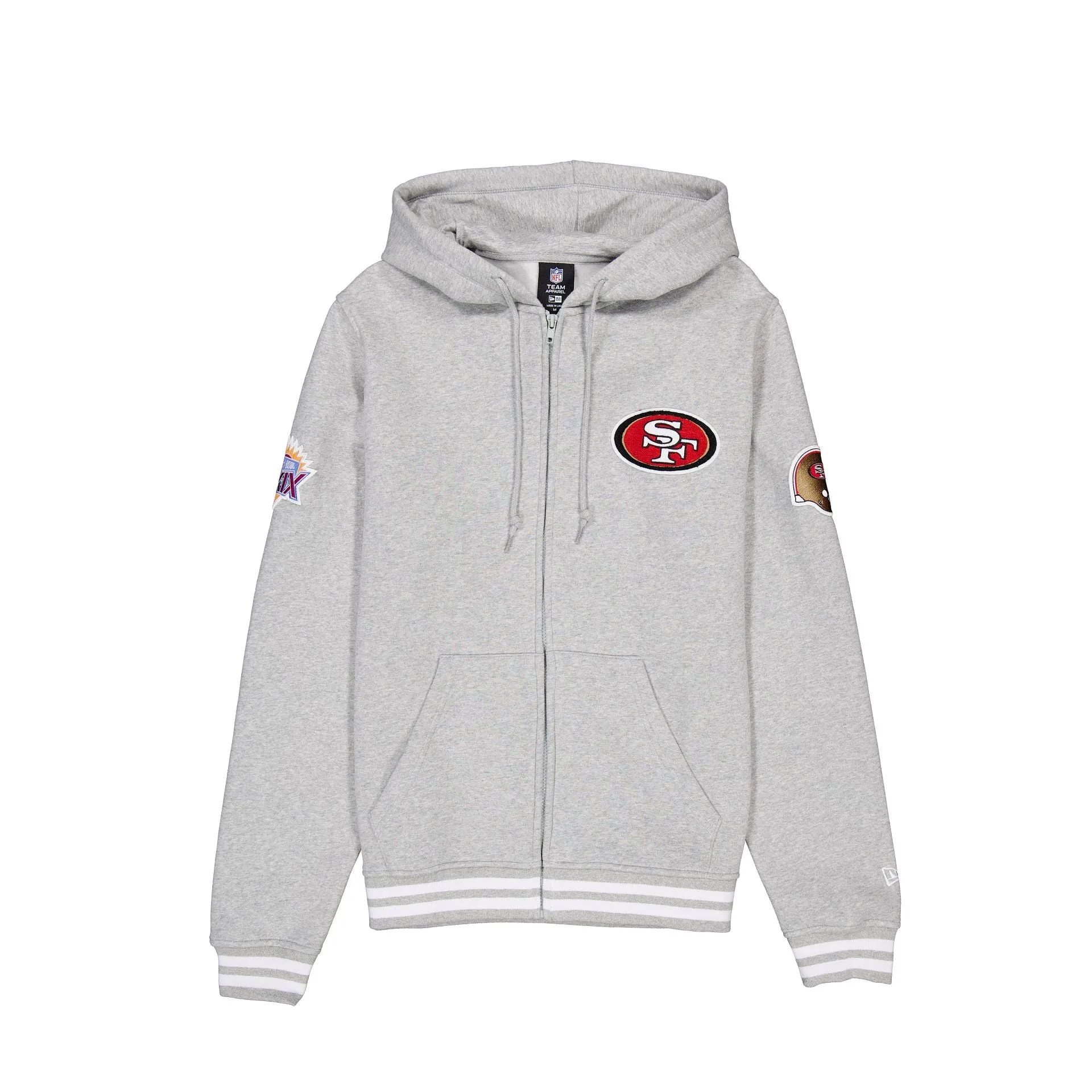 San Francisco 49ers Gray Logo Select Full-Zip Hoodie sold by New Era