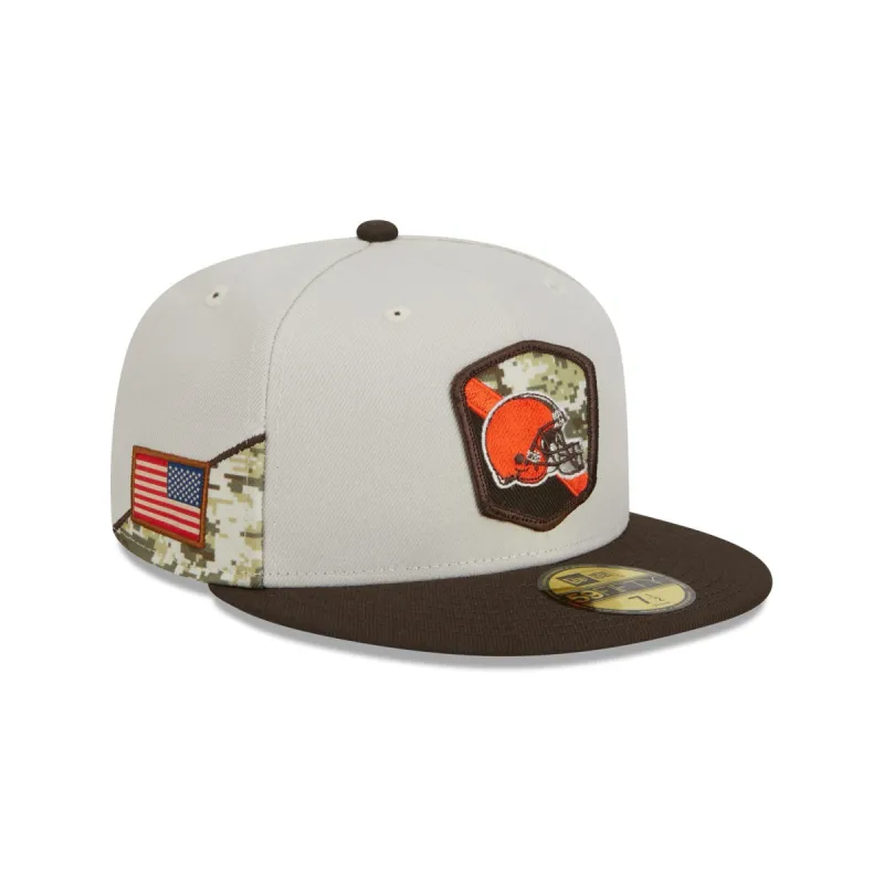 Cleveland Browns 2023 Salute to Service 59FIFTY Fitted Hat sold by New Era