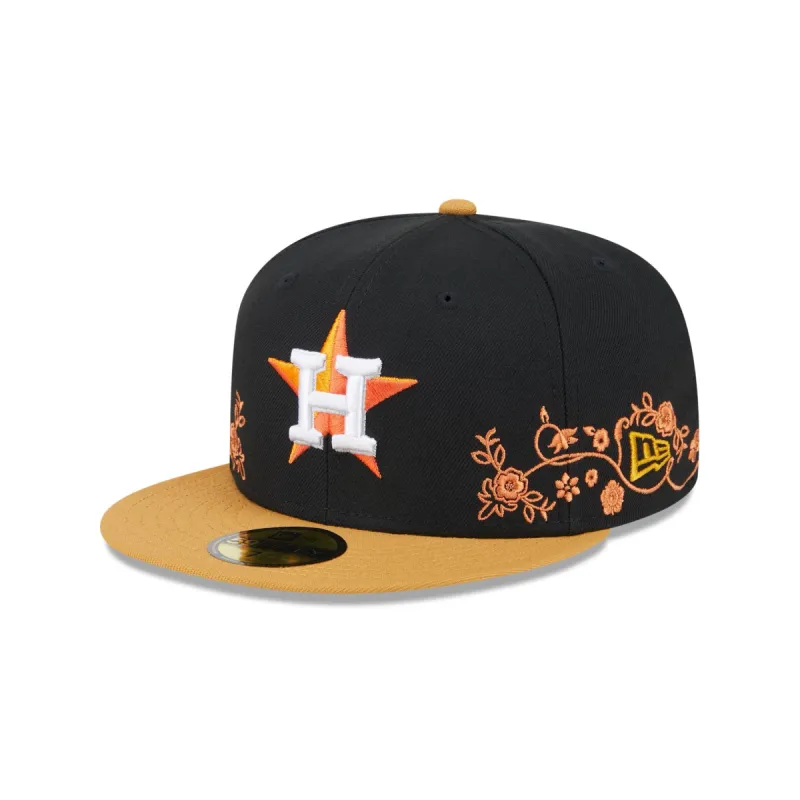 Houston Astros Floral Vine 59FIFTY Fitted Hat sold by New Era