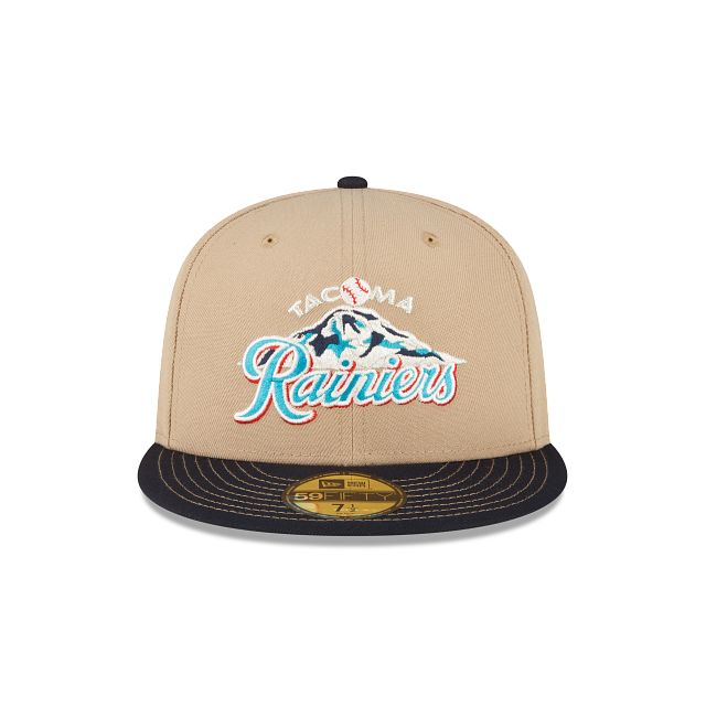 Just Caps Beige Camel Tacoma Rainiers 59FIFTY Fitted Hat sold by New Era product image thumbnail 2