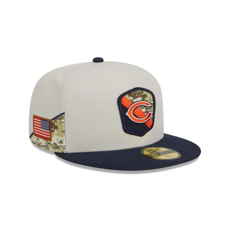 Chicago Bears 2023 Salute to Service 59FIFTY Fitted Hat sold by New Era