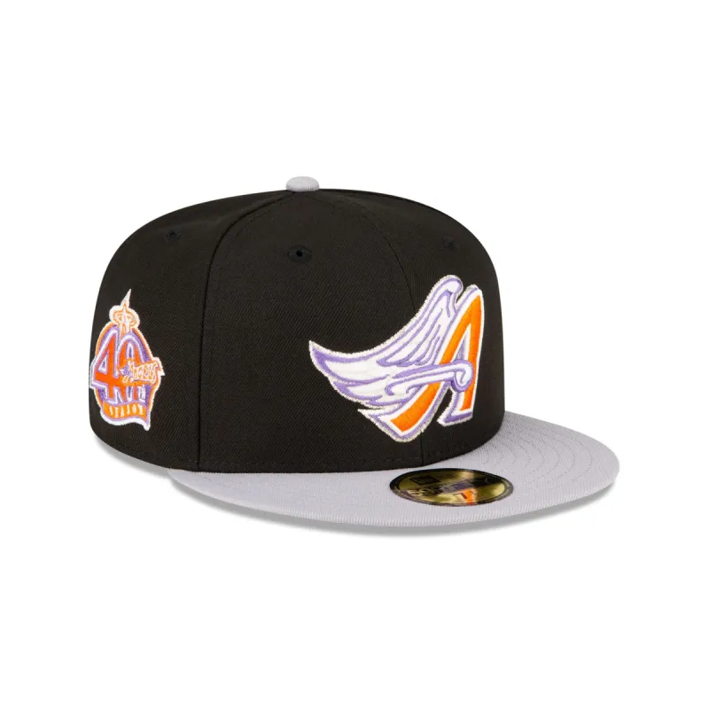 Just Caps Ghost Night Los Angeles Angels 59FIFTY Fitted Hat sold by New Era