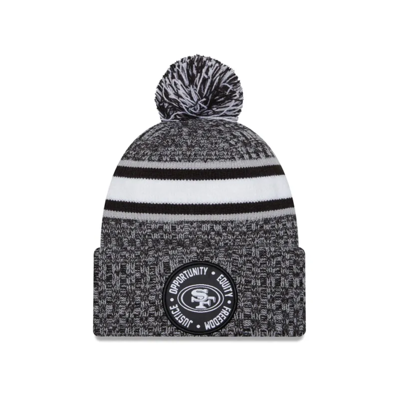 San Francisco 49ers 2023 Inspire Change Pom Knit Hat sold by New Era