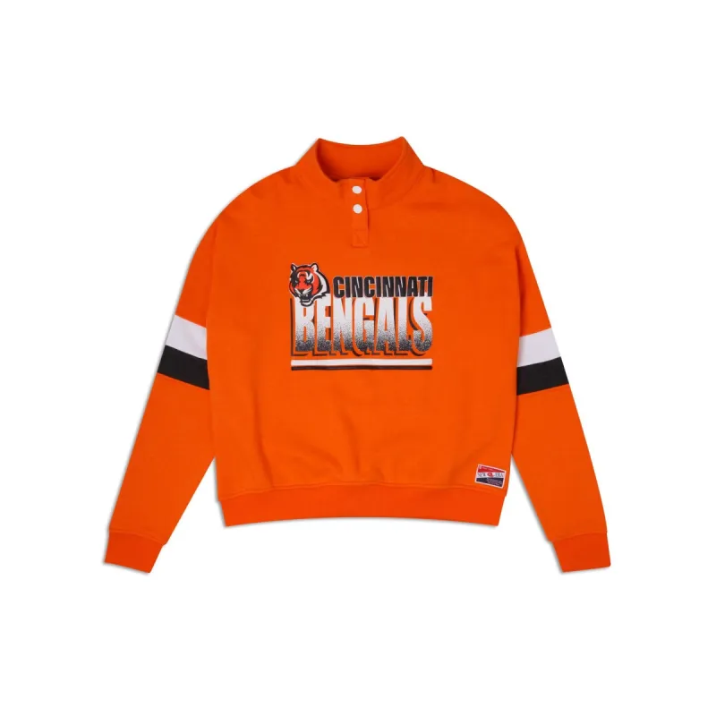 Cincinnati Bengals Throwback Women's Mockneck Sweatshirt sold by New Era