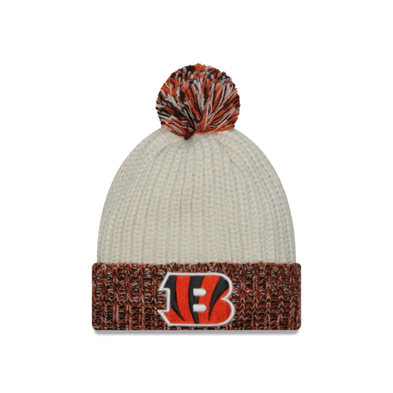 Cincinnati Bengals Throwback Women's Pom Knit Hat sold by New Era