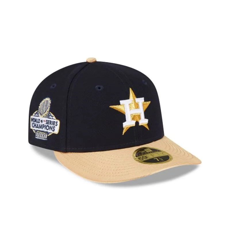 Houston Astros Gold Low Profile 59FIFTY Fitted Hat sold by New Era