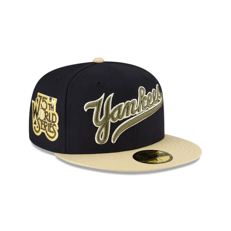 Just Caps Ivory Visor New York Yankees 59FIFTY Fitted Hat sold by New Era