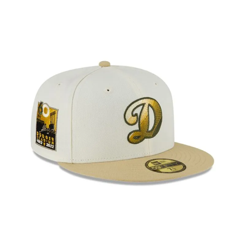 Just Caps Ivory Visor Los Angeles Dodgers 59FIFTY Fitted Hat sold by New Era