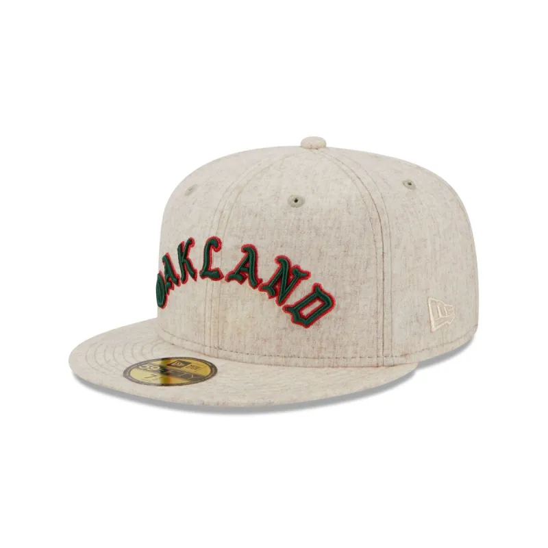Oakland Athletics Wool Plaid 59FIFTY Fitted Hat sold by New Era