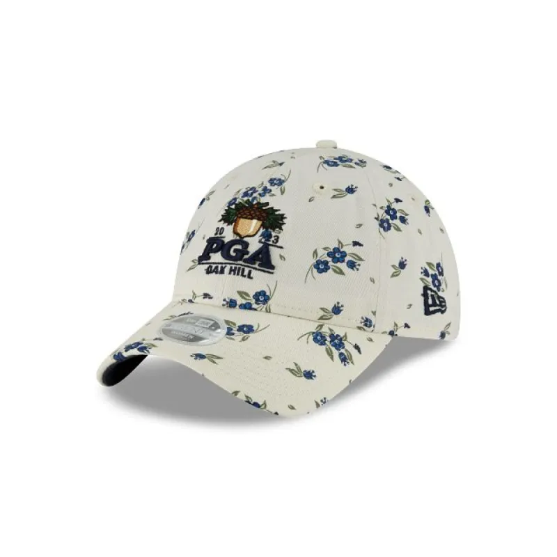 2023 PGA Championship Oak Hill Floral 9TWENTY Adjustable Hat made by New Era