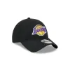 Los Angeles Lakers Black 9TWENTY Adjustable Hat sold by New Era