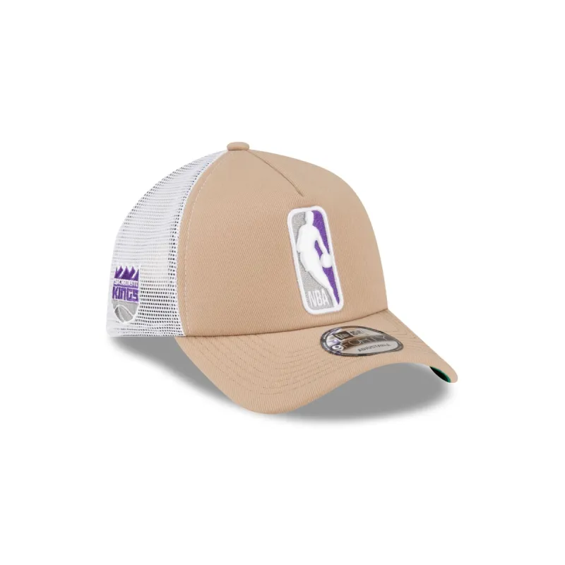 Sacramento Kings Logoman 9FORTY A-Frame Snapback Hat sold by New Era