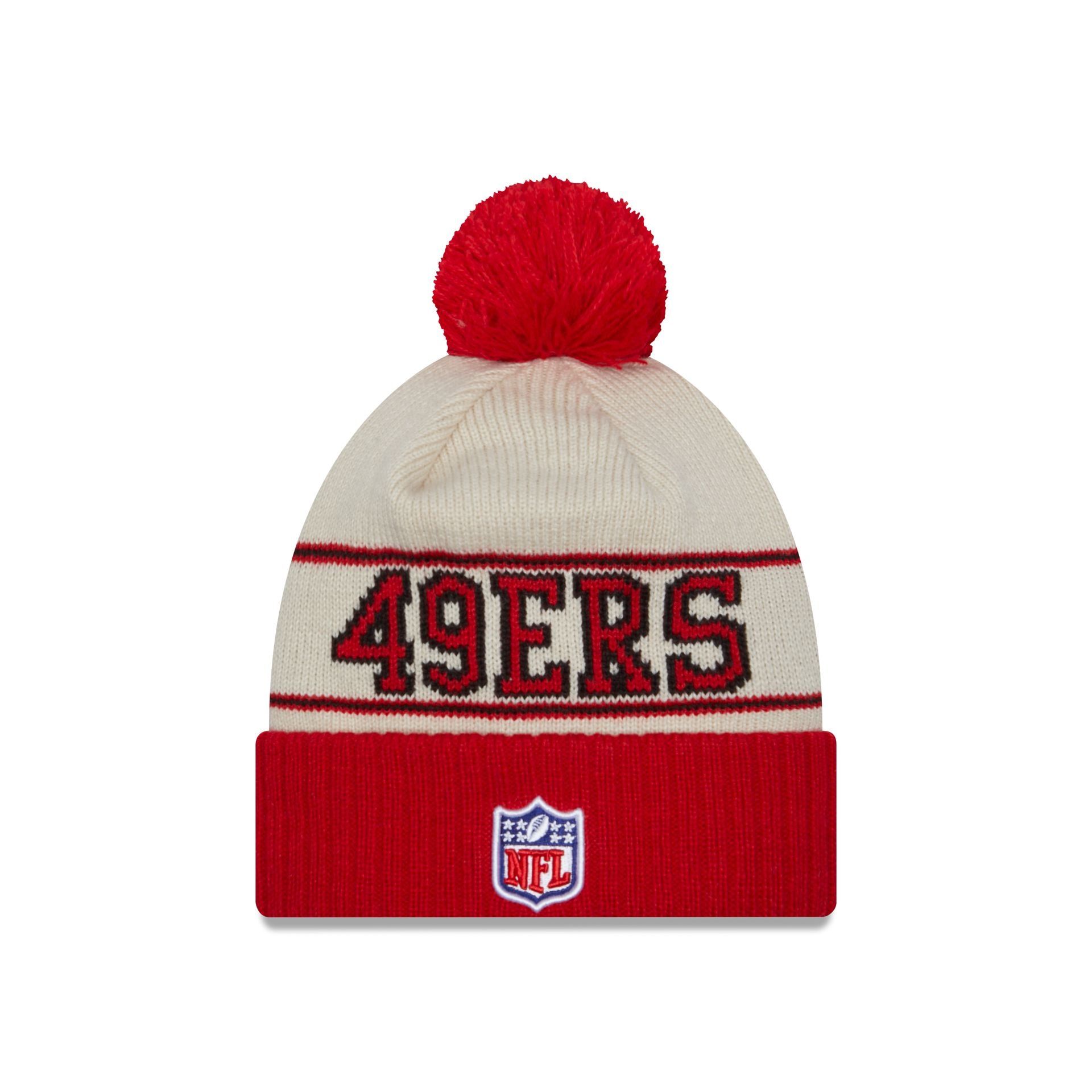 San Francisco 49ers 2023 Cold Weather Historic Pom Knit sold by New Era product image thumbnail 2