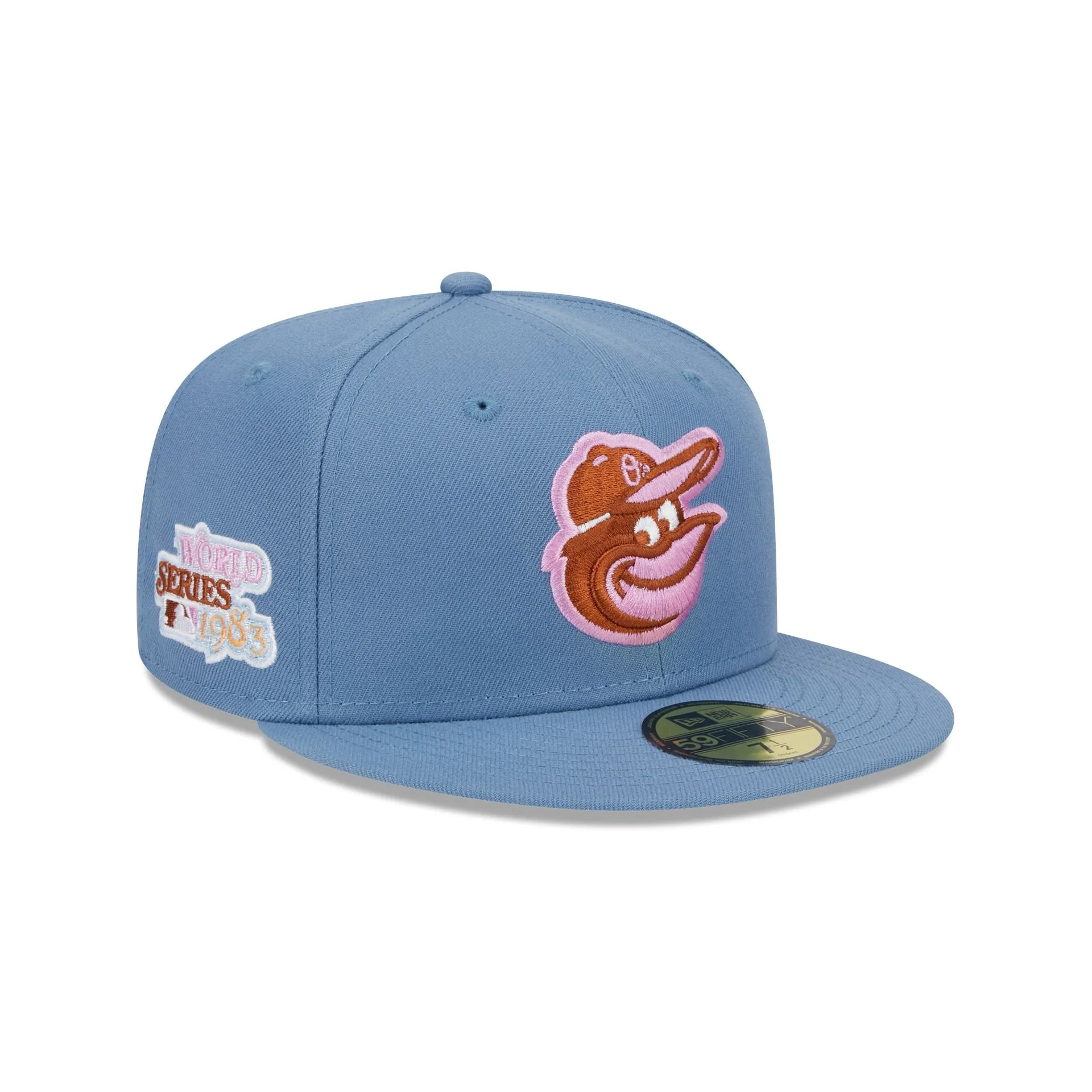 Baltimore Orioles Color Pack Faded Blue 59FIFTY Fitted Hat sold by New Era