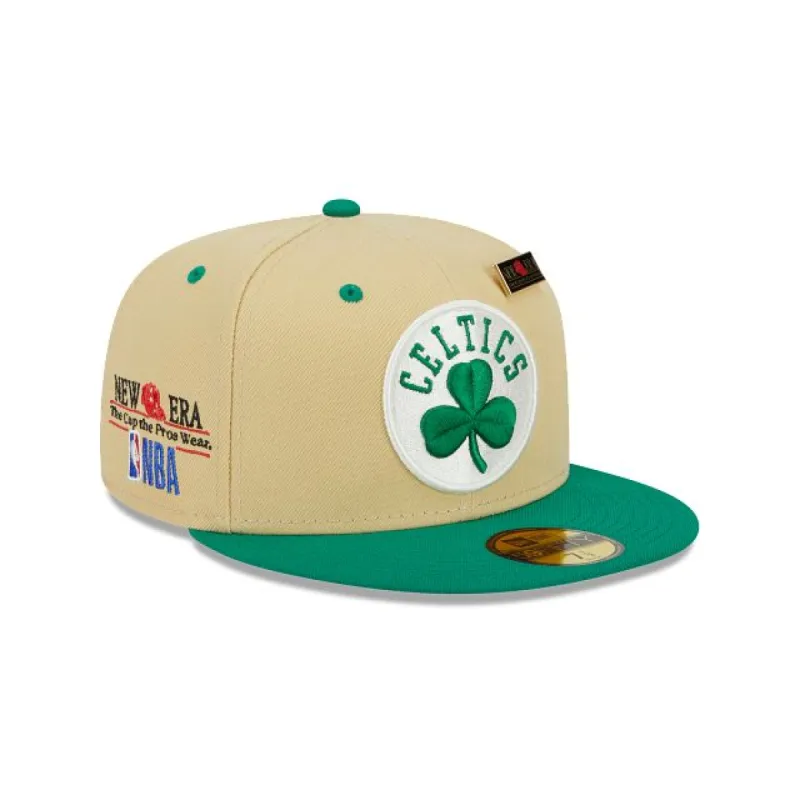 Boston Celtics Tan 59FIFTY Fitted Hat sold by New Era