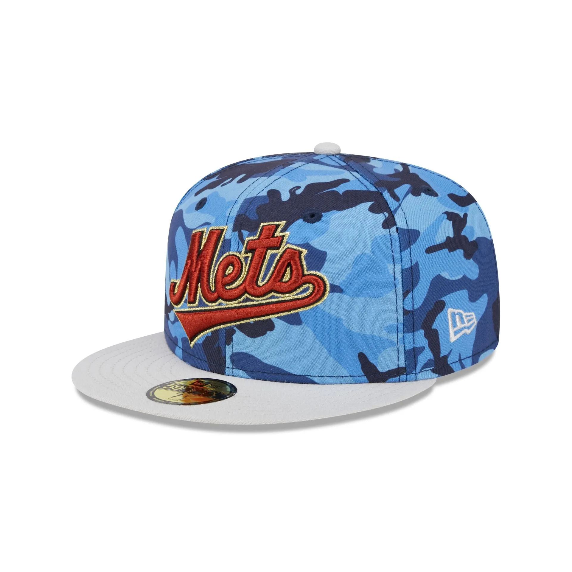 New York Mets Blue Camo 59FIFTY Fitted Hat sold by New Era product image thumbnail 3