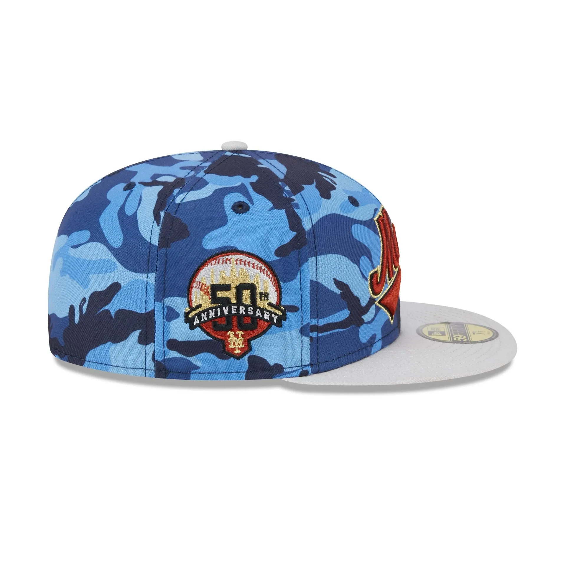 New York Mets Blue Camo 59FIFTY Fitted Hat sold by New Era product image thumbnail 4