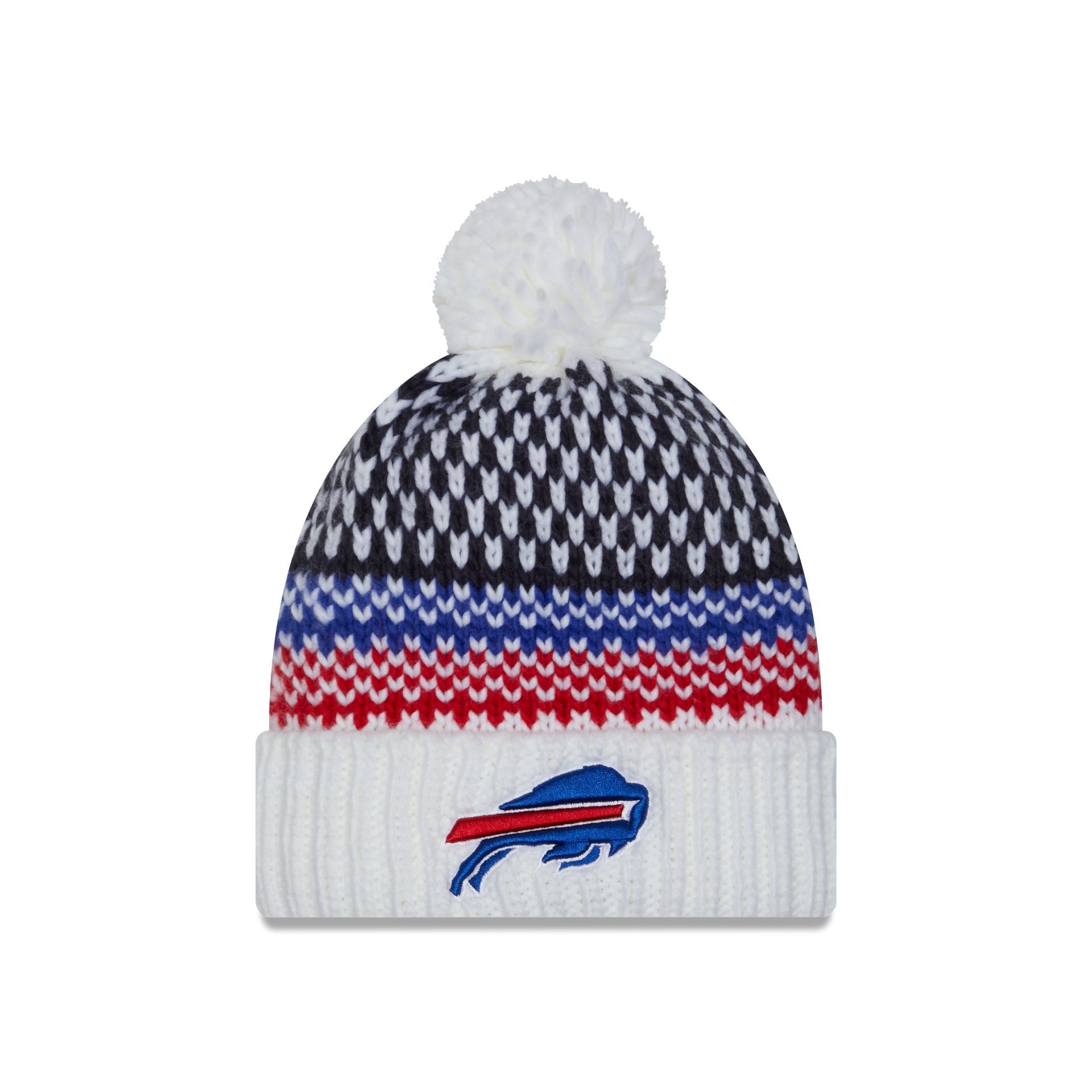 Buffalo Bills 2023 Cold Weather Women's Pom Knit Hat sold by New Era