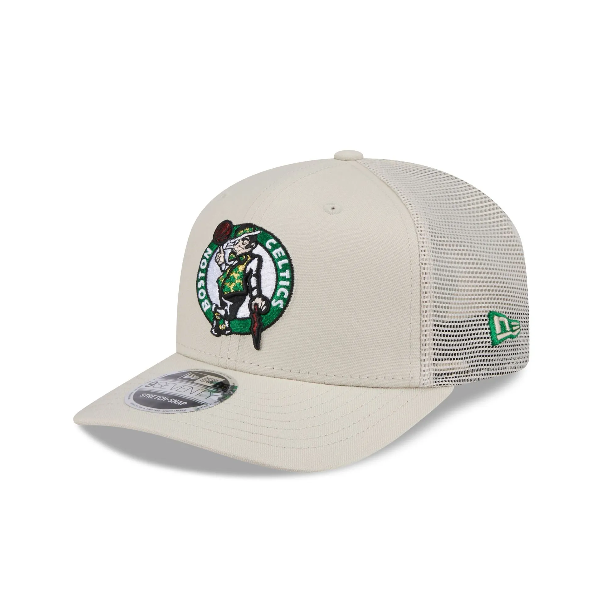 Boston Celtics Canvas 9SEVENTY Trucker Hat sold by New Era