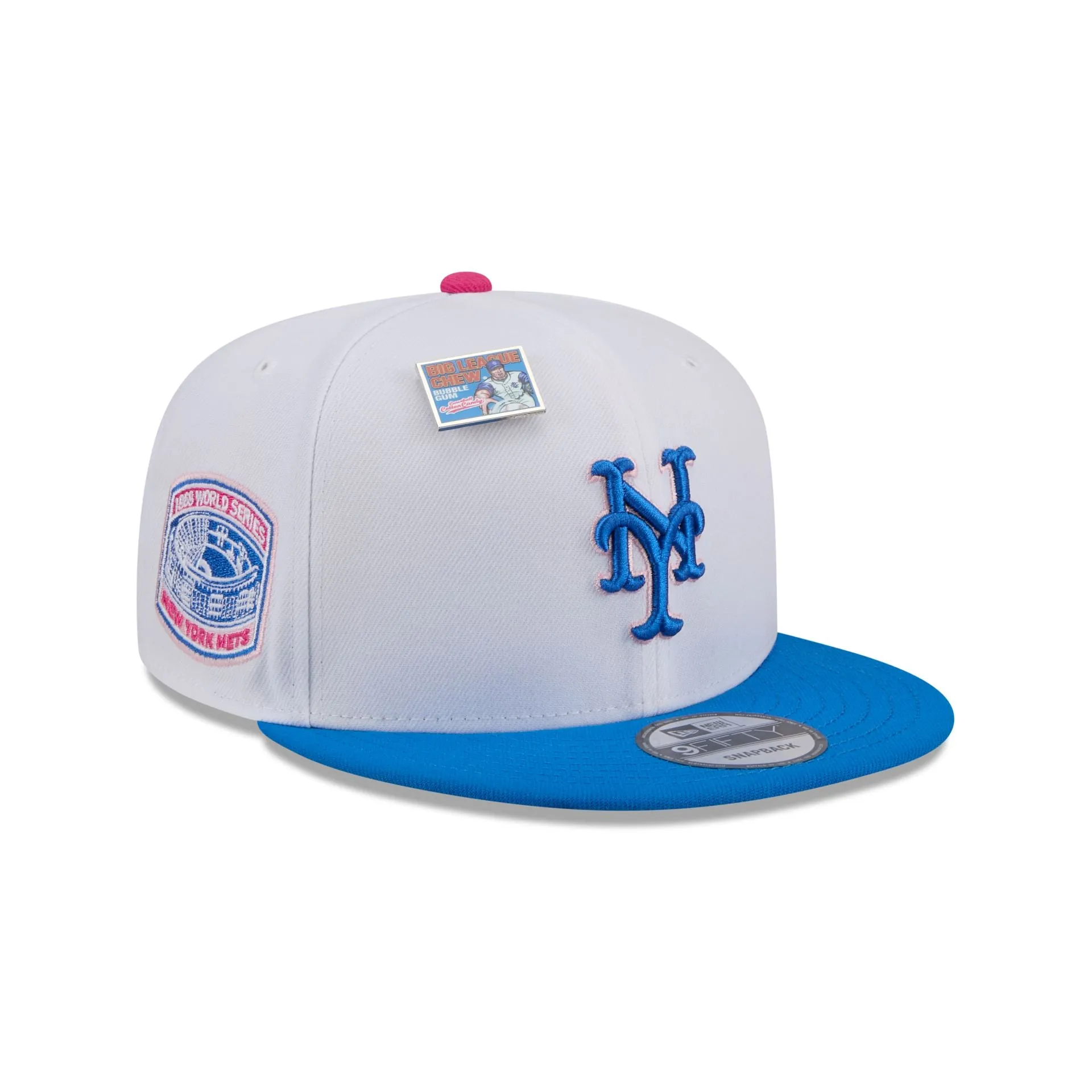 Big League Chew X New York Mets Cotton Candy 9FIFTY Snapback Hat sold by New Era