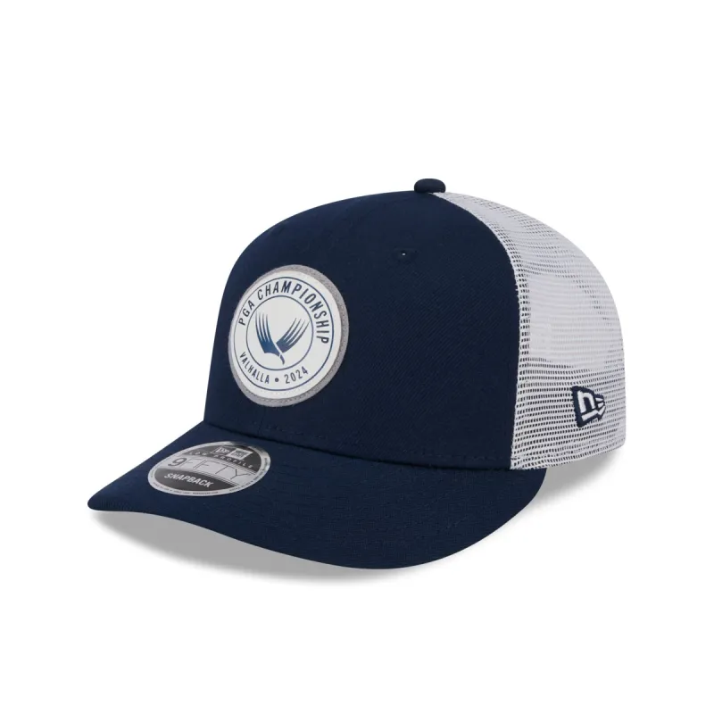 2024 PGA Championship Valhalla Navy Low Profile 9FIFTY Trucker Hat sold by New Era