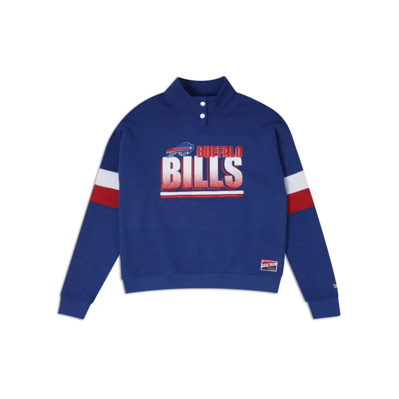 Buffalo Bills Throwback Women's Mockneck Sweatshirt sold by New Era
