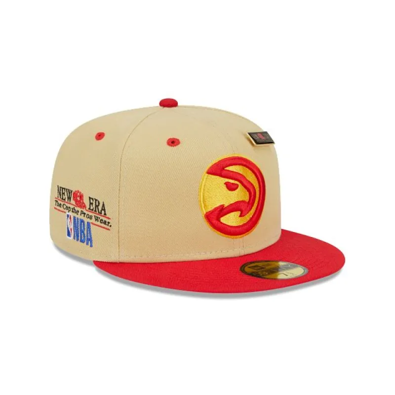 Atlanta Hawks Tan 59FIFTY Fitted Hat sold by New Era