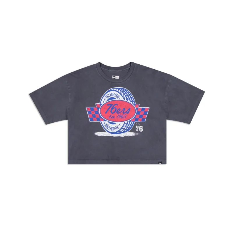 Philadelphia 76ers 2024 Rally Drive Women's T-Shirt sold by New Era