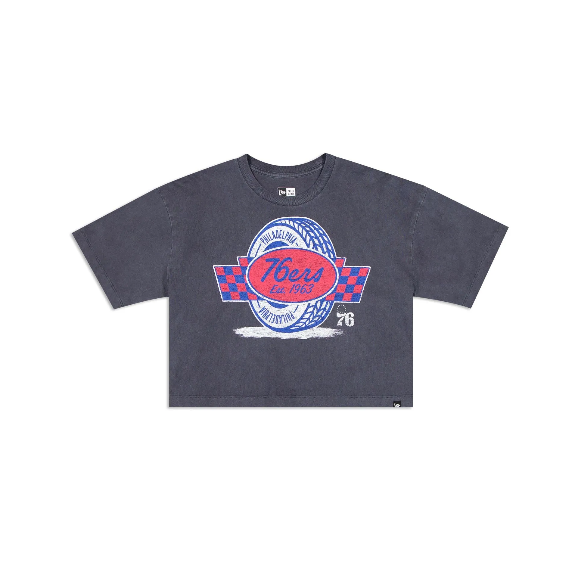 Philadelphia 76ers 2024 Rally Drive Women's T-Shirt sold by New Era