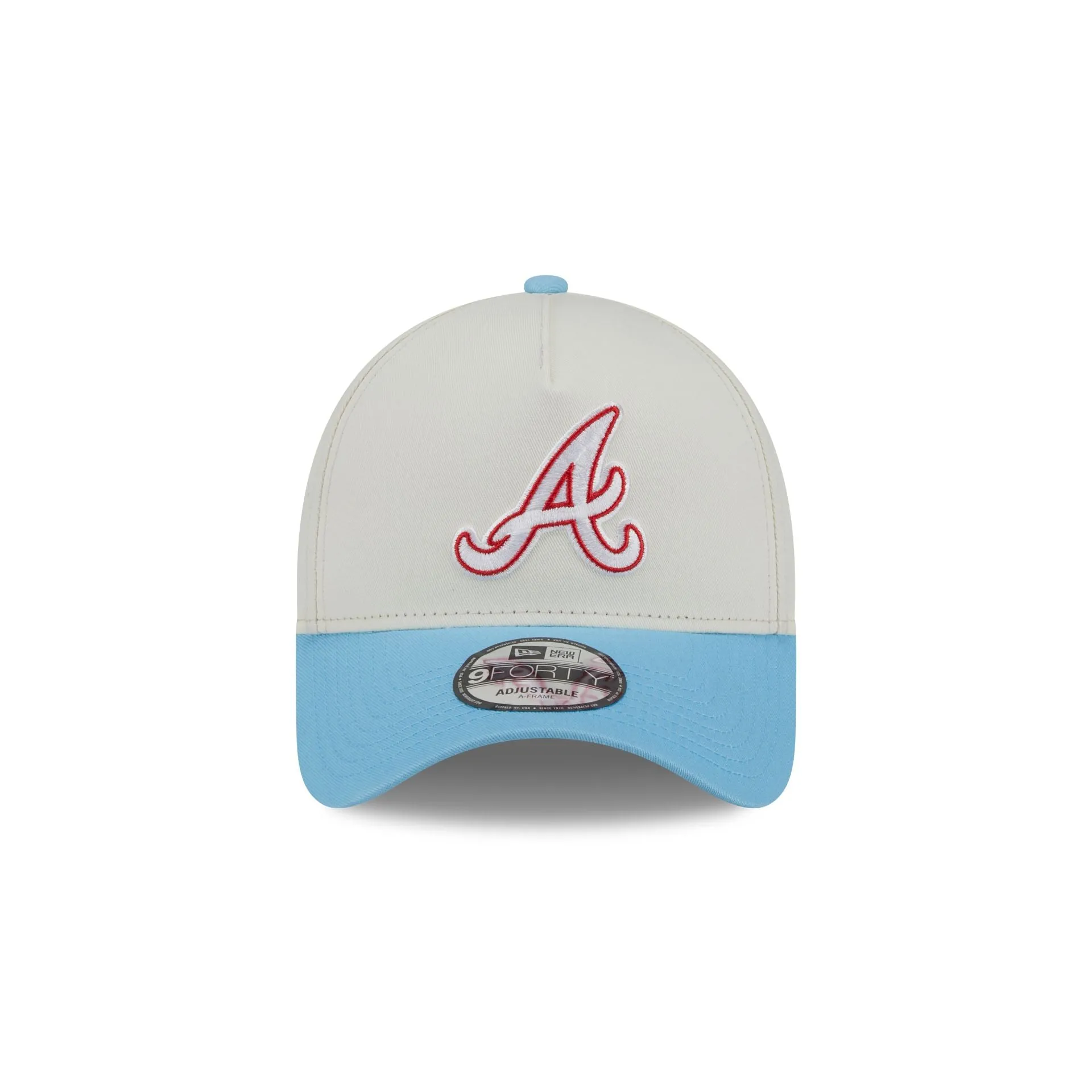 Atlanta Braves Chrome White 9FORTY A-Frame Snapback Hat sold by New Era product image thumbnail 2