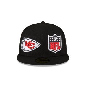 Kansas City Chiefs 2023 Sideline Black 59FIFTY Fitted Hat sold by New Era